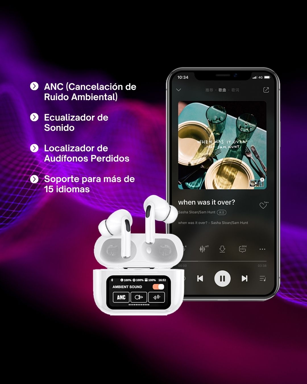 Audífonos Bluetooth Hanvek A9 Pro