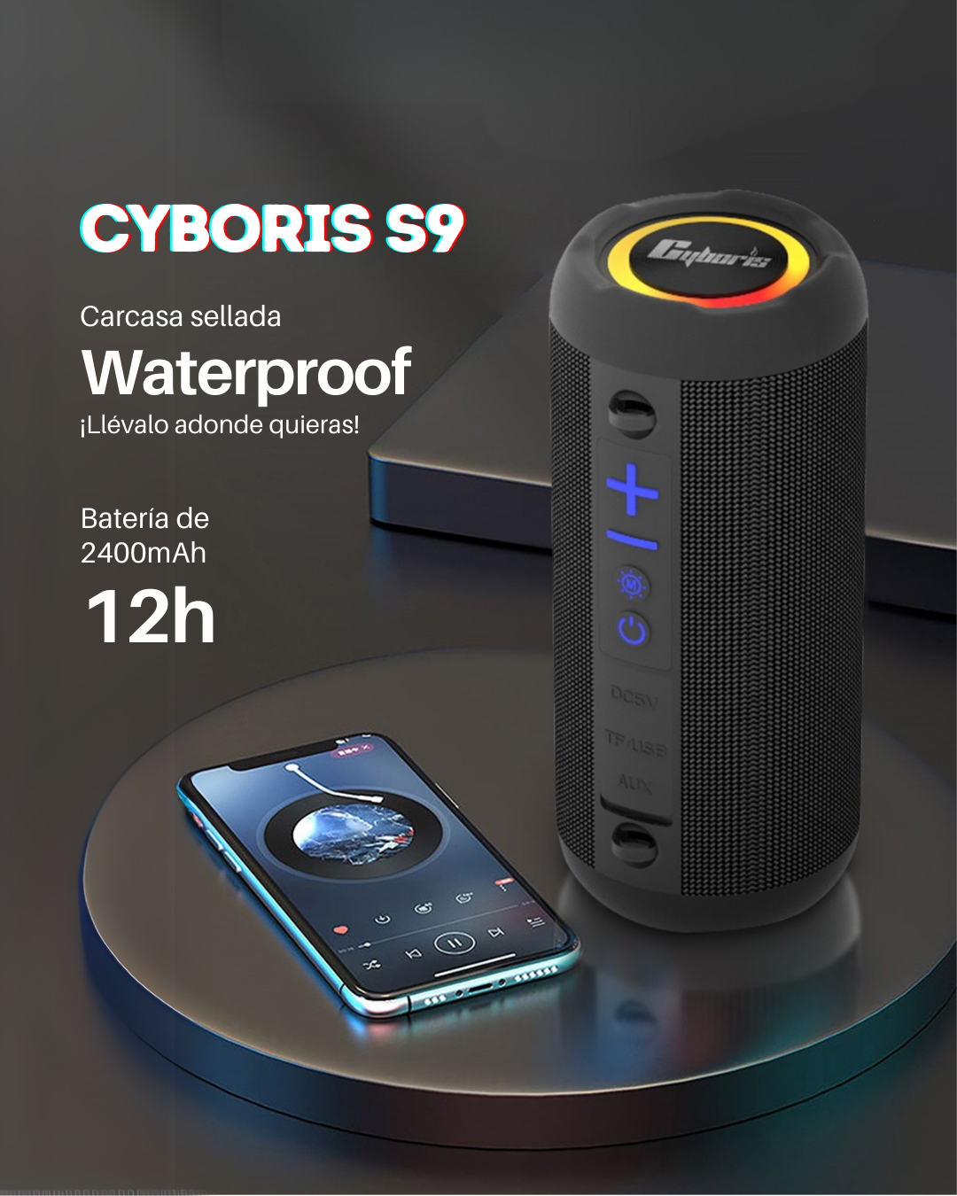 Parlante Buetooth Cyboris S9 - 30W