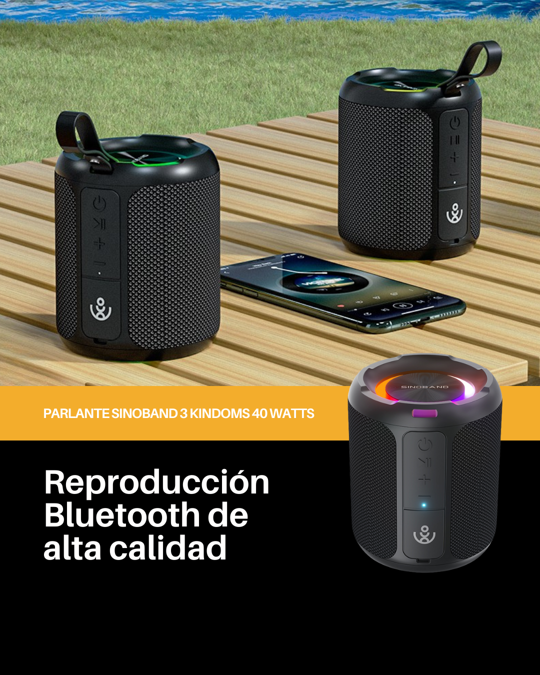 Parlante Sinoband 3 Kindoms 40 watts